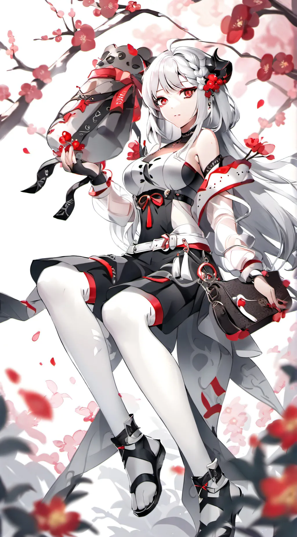 ai character: cute girl  background