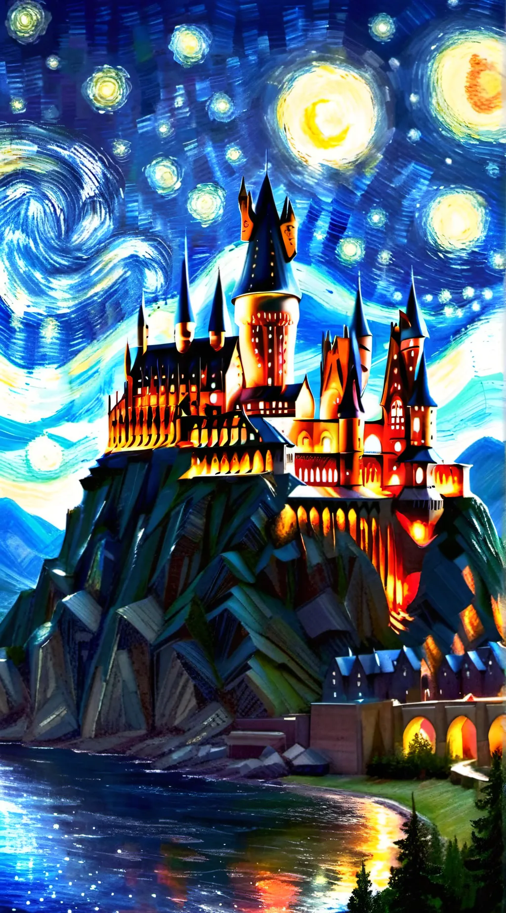 ai character: Hogwarts background