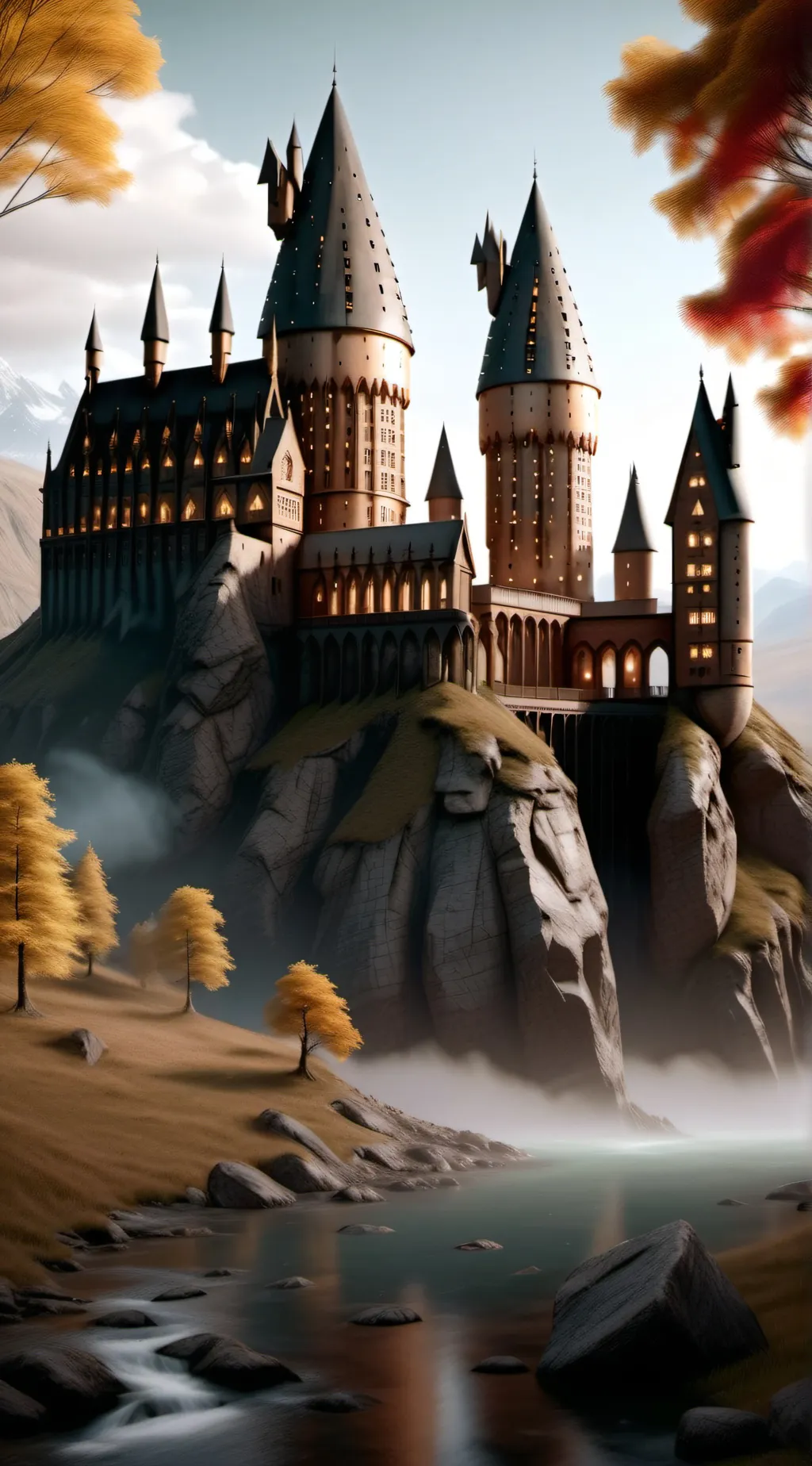 ai character: Hogwarts pup background