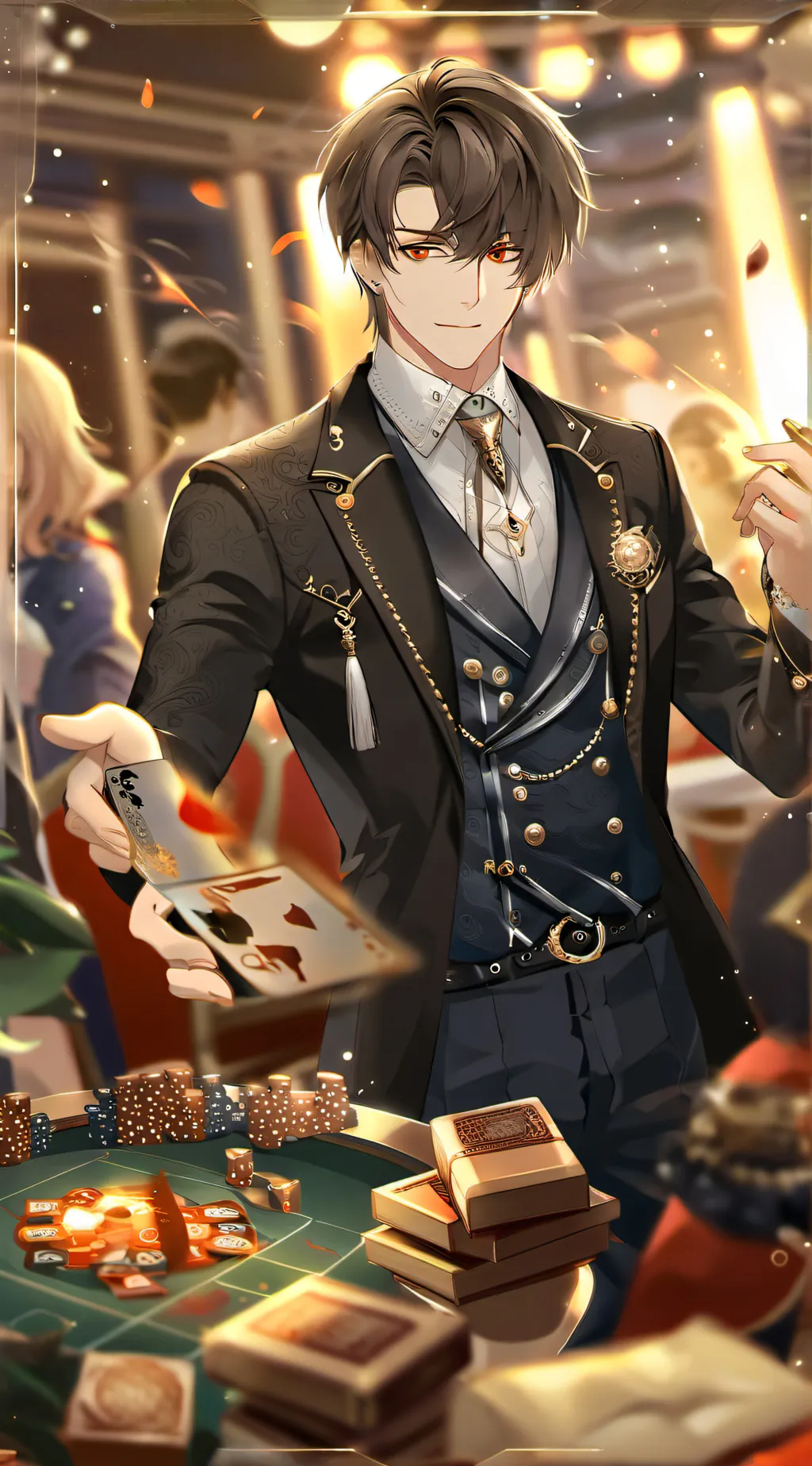 ai character: Damiano  background