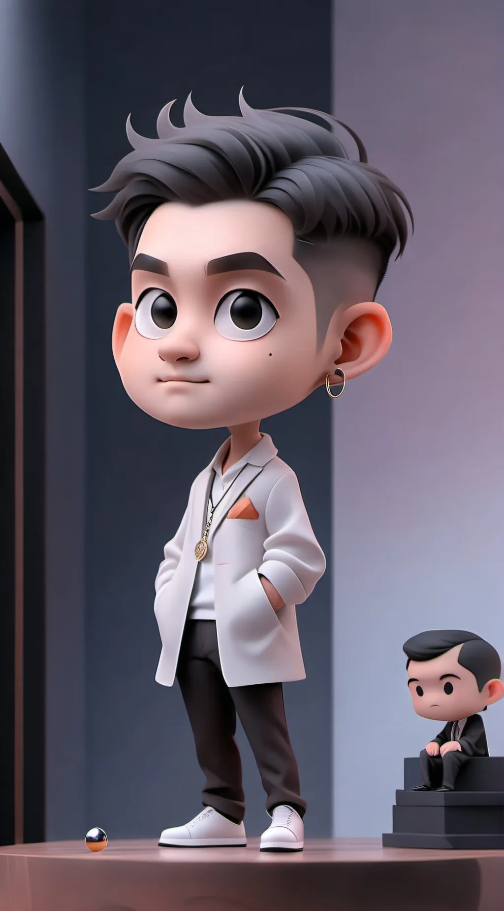 ai character: Gangster kid7  background