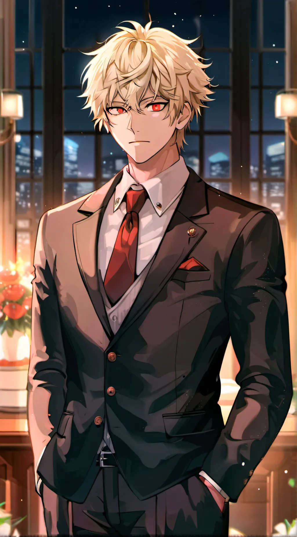 ai character: Spy Katsuki background