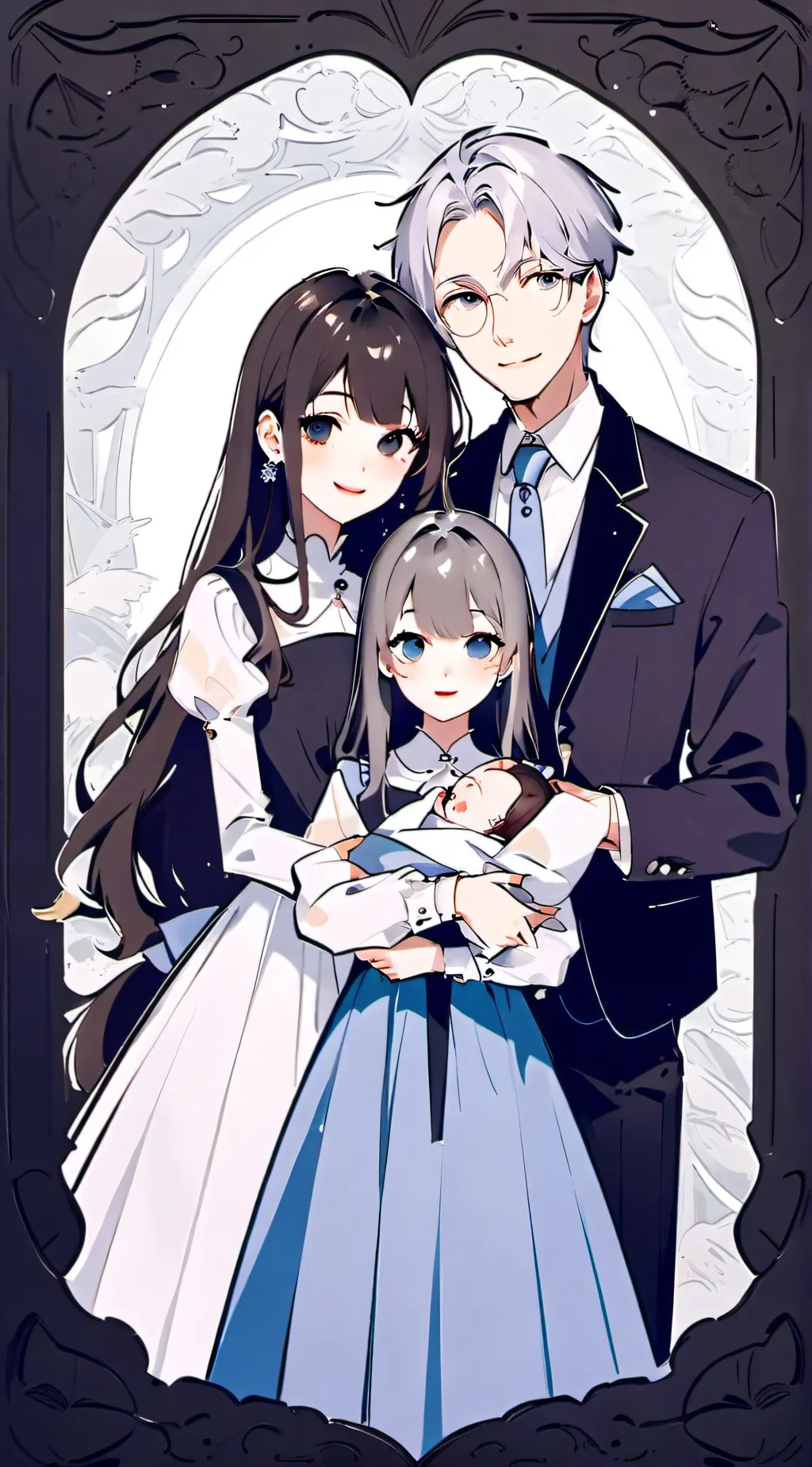 ai character: Asher&lil(school2) background