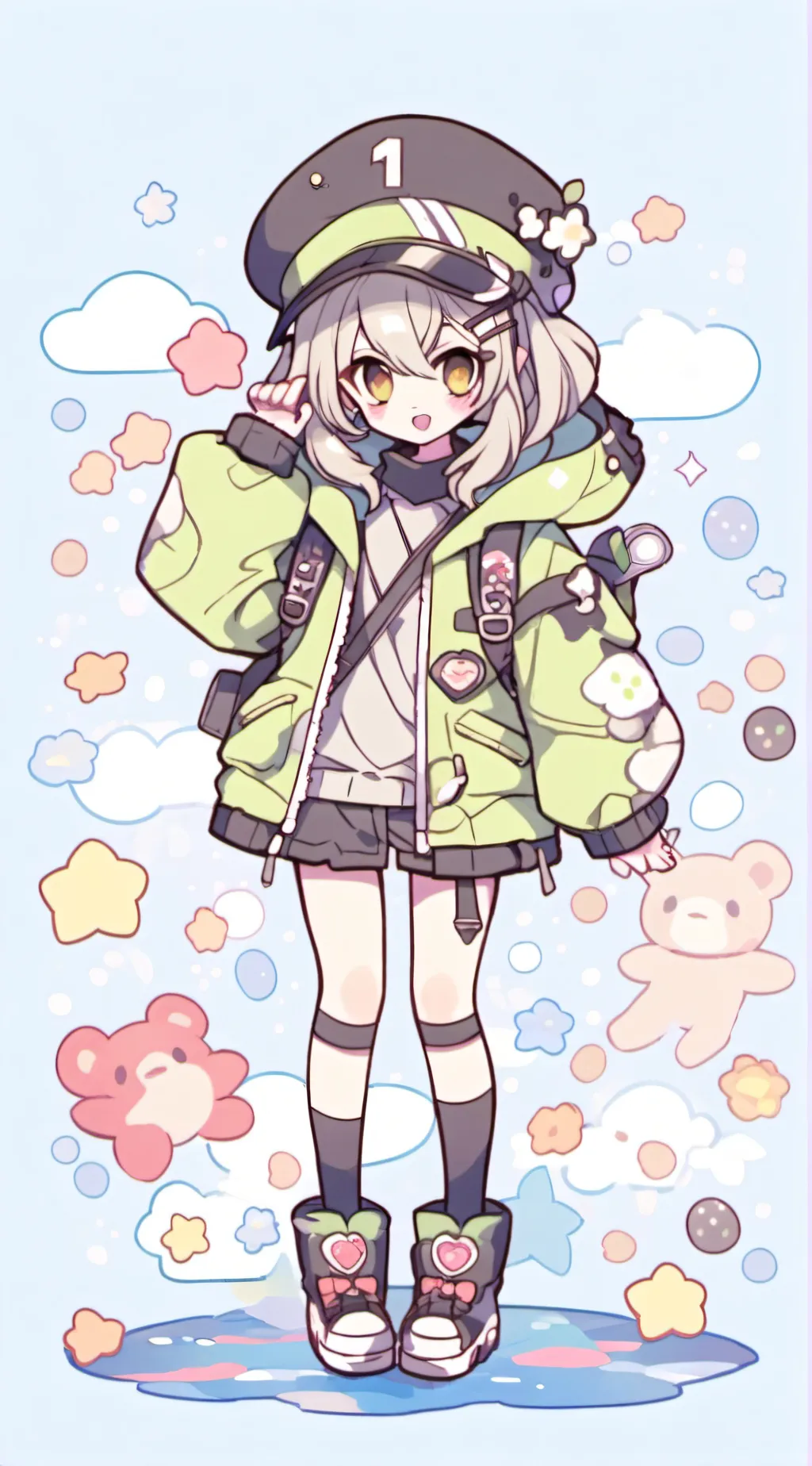 ai character: DANGANRONPA V3 background