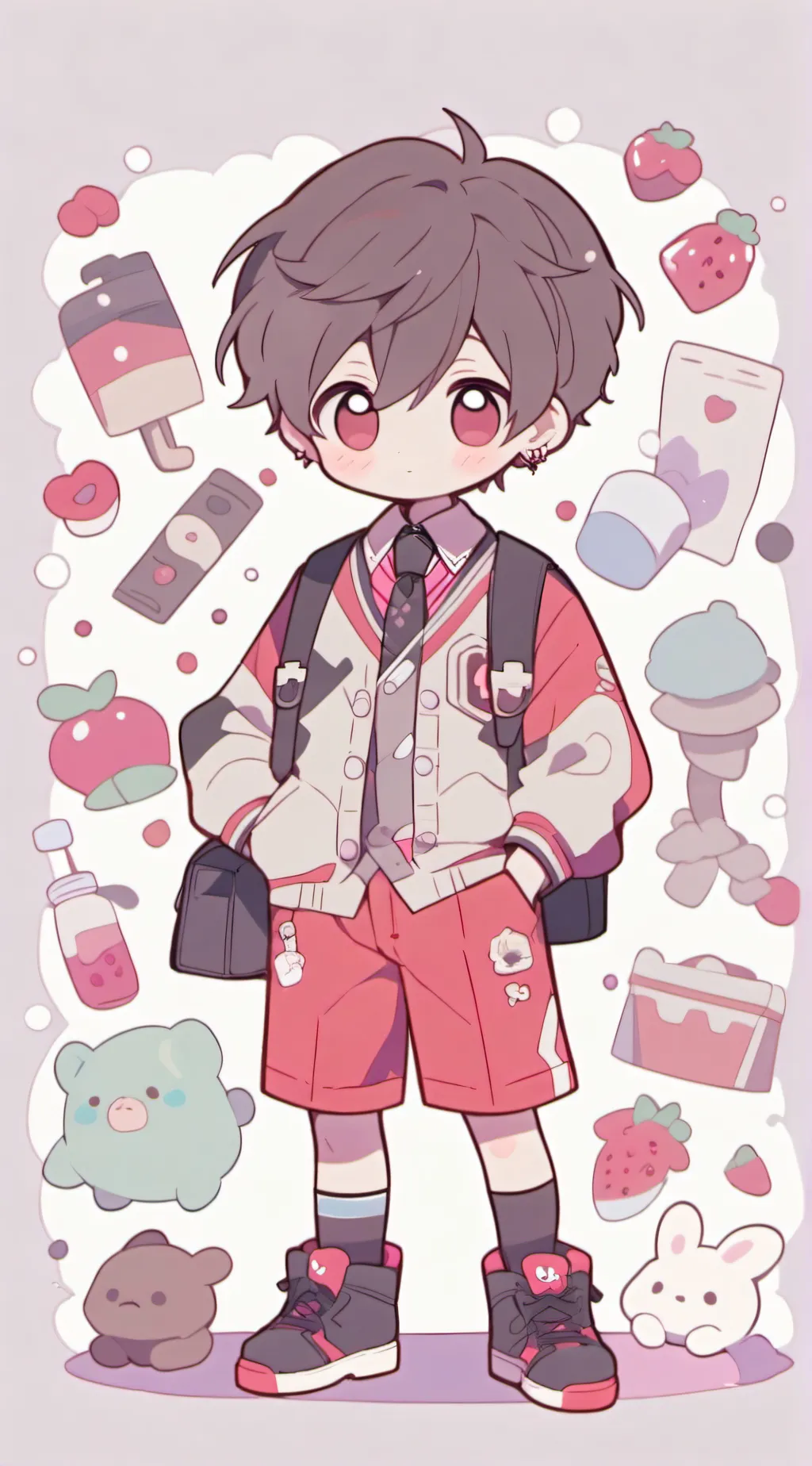 ai character: MHA BEACOME KID!!! background
