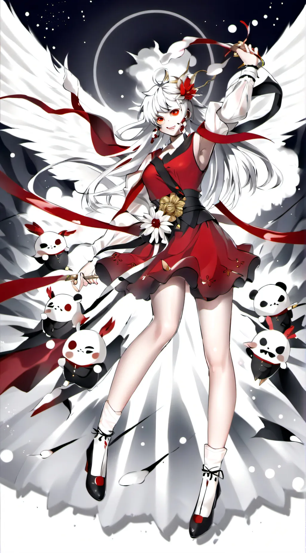 ai character: hero rising background