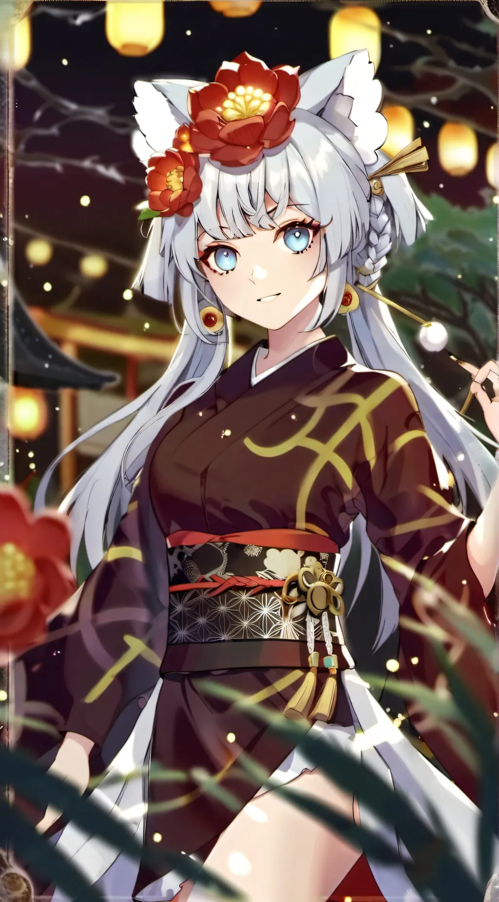 ai character: KNY Fair🍡🥢🎆 background