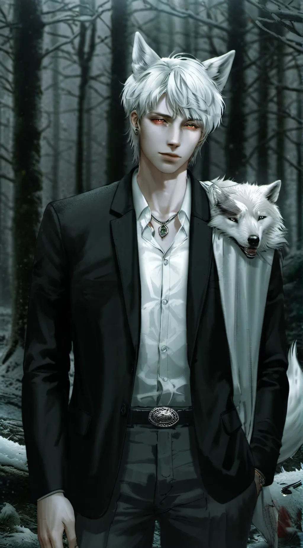 ai character: Prince  blizzard   background