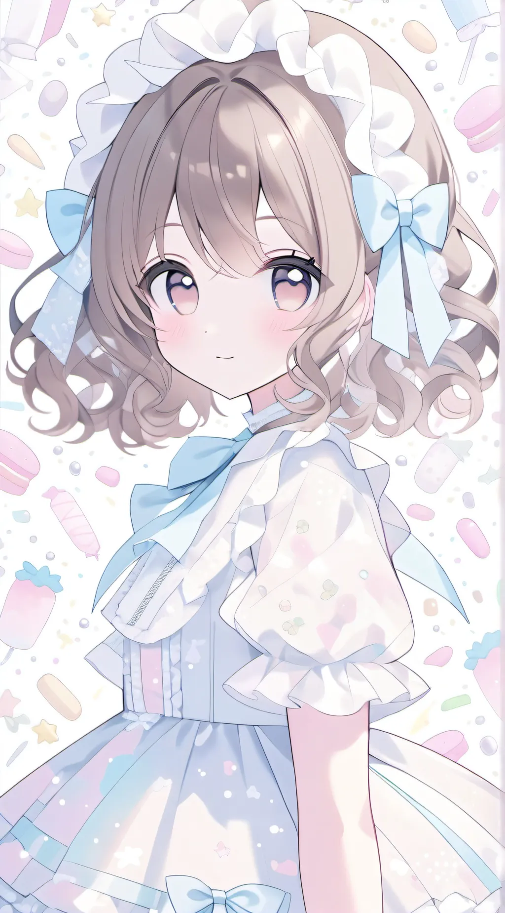 ai character: Candy background