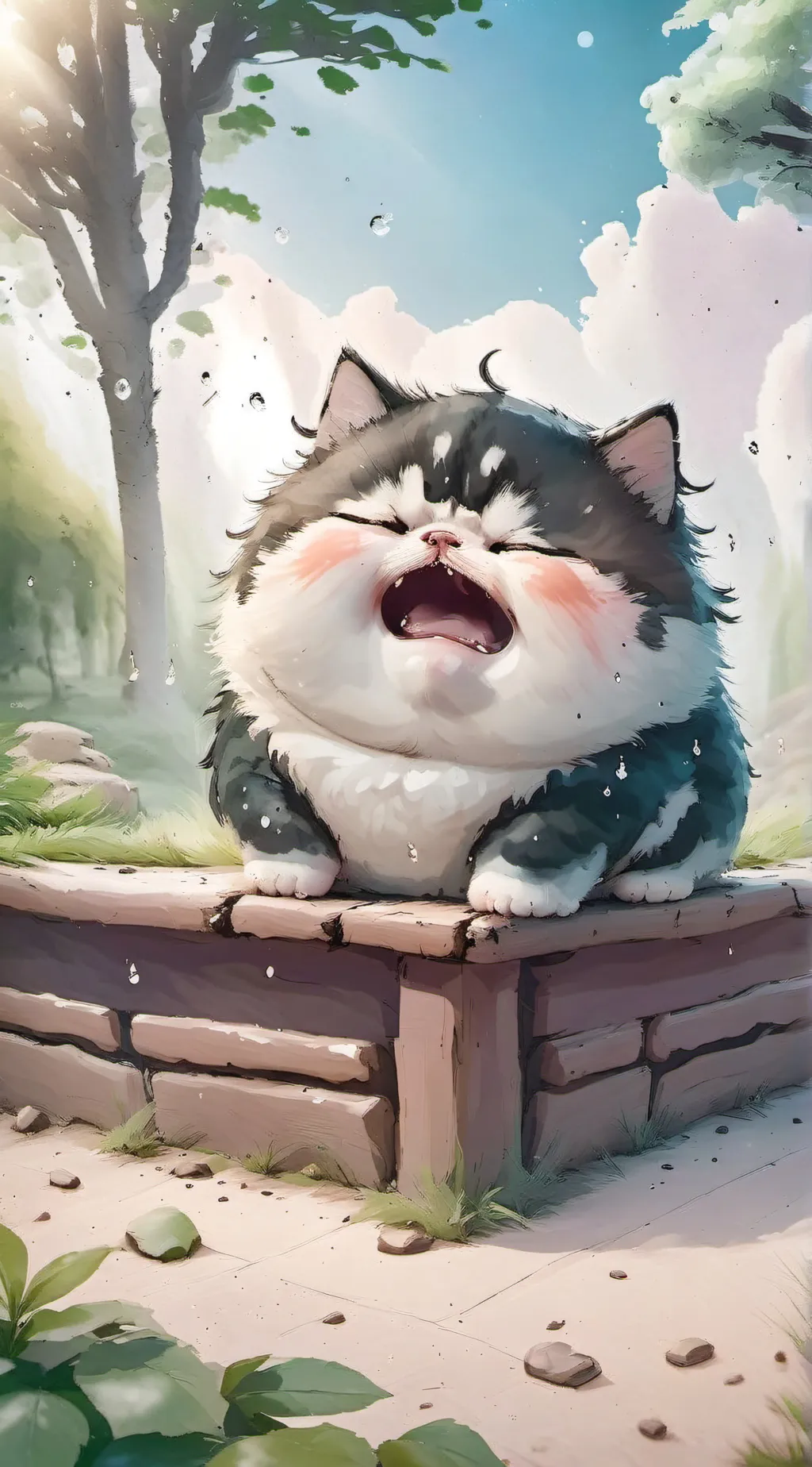 ai character: fat lil shit background