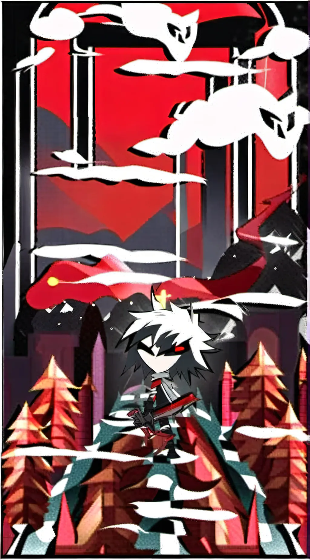 ai character: Helluva boss  background