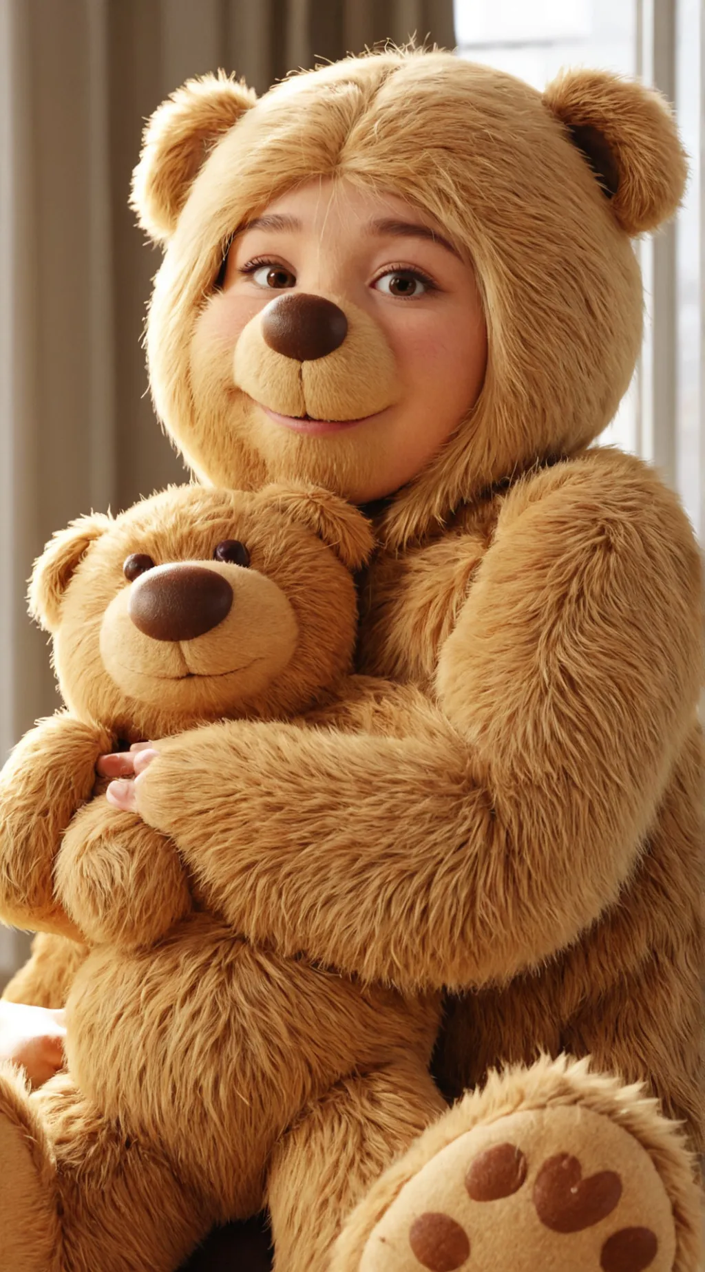 ai character: Casey the Bear background