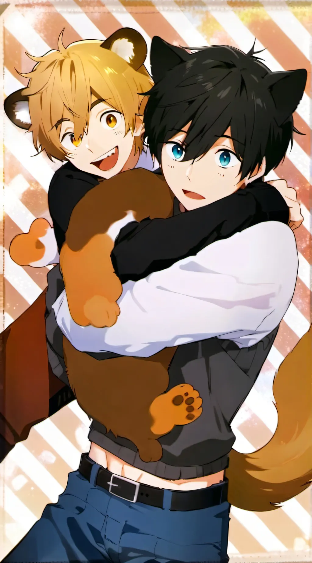 ai character: Leo and loon  background