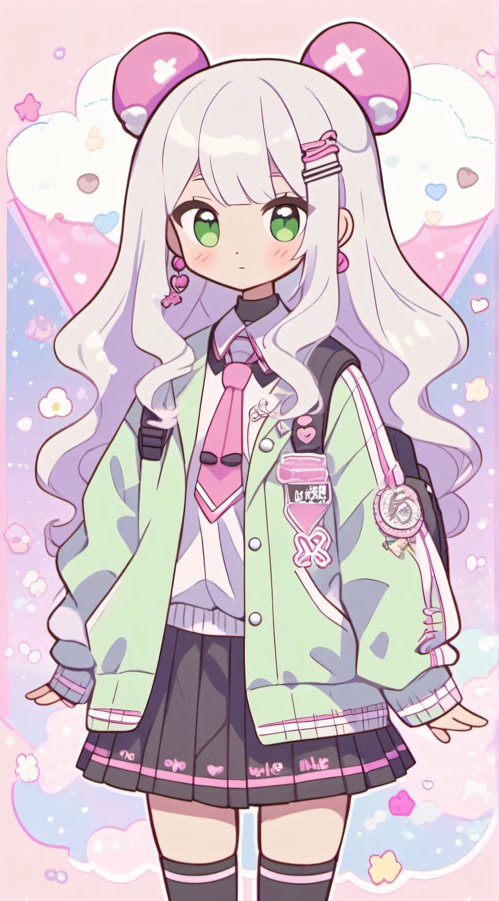 ai character: Sia  Lazy background