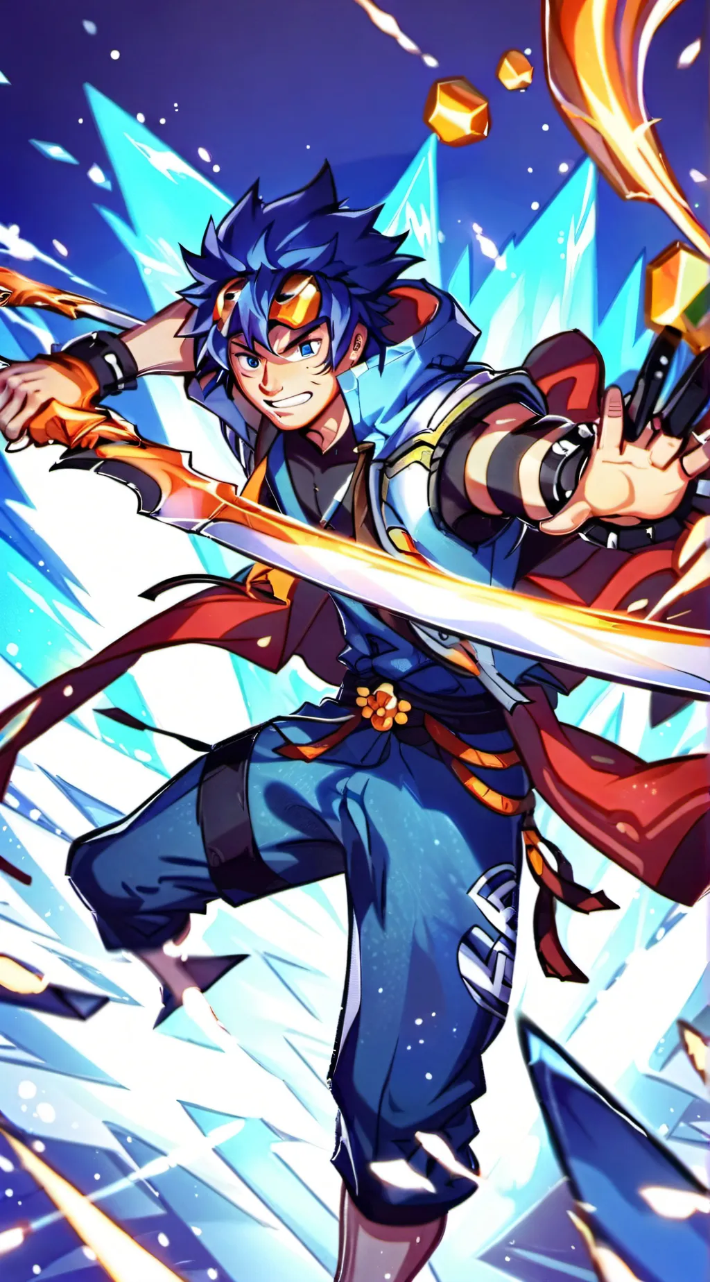 ai character: Sonic in JJK background