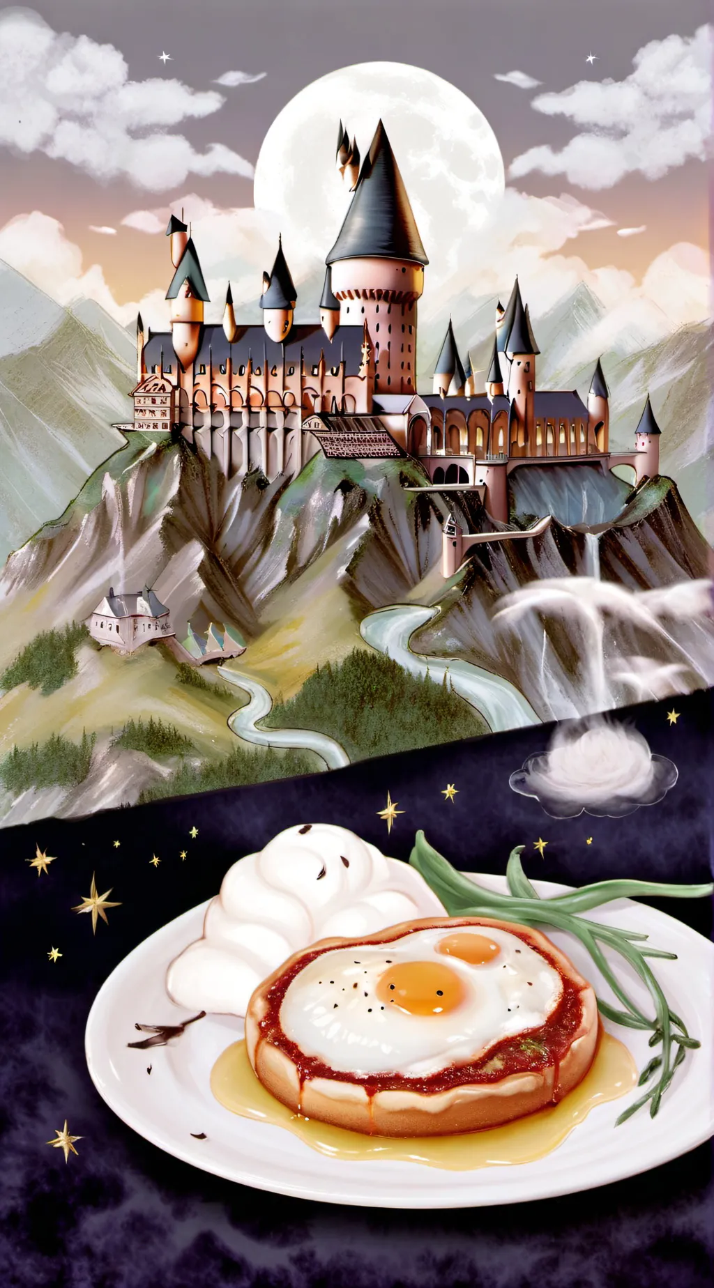 ai character: HoGwArTs(MY STYLE🤣 background