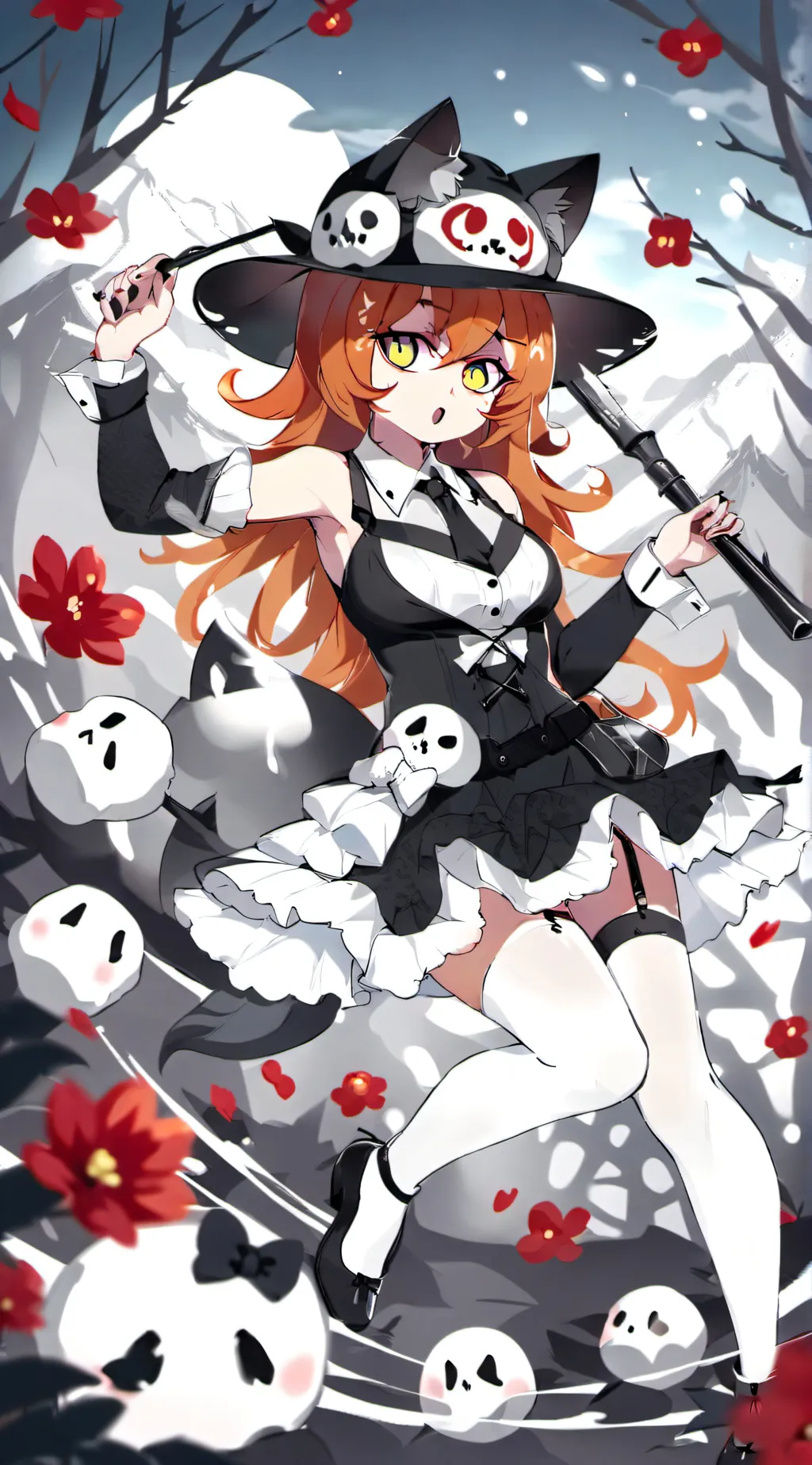 ai character: kitty  background