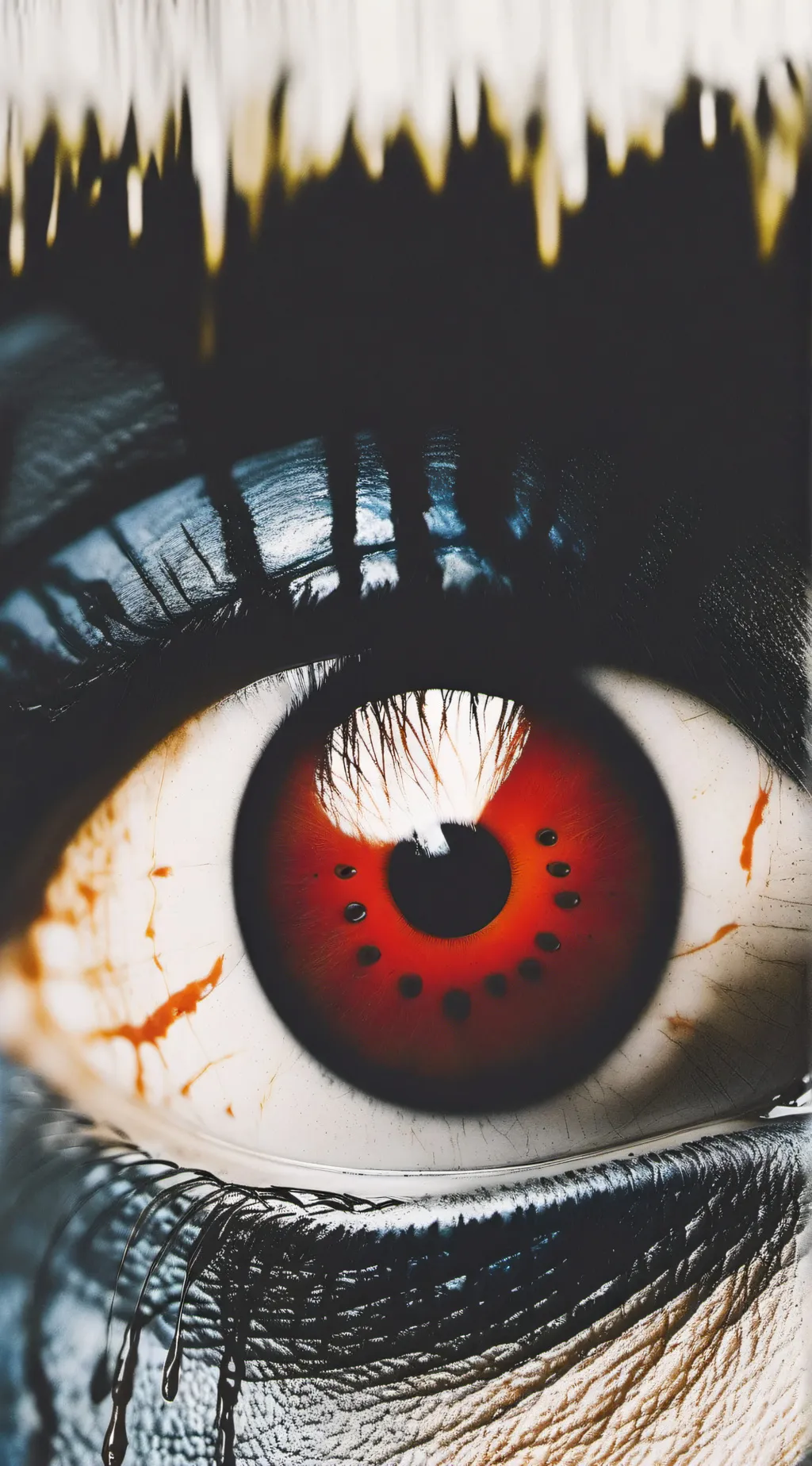 ai character: Hurting eyeball background