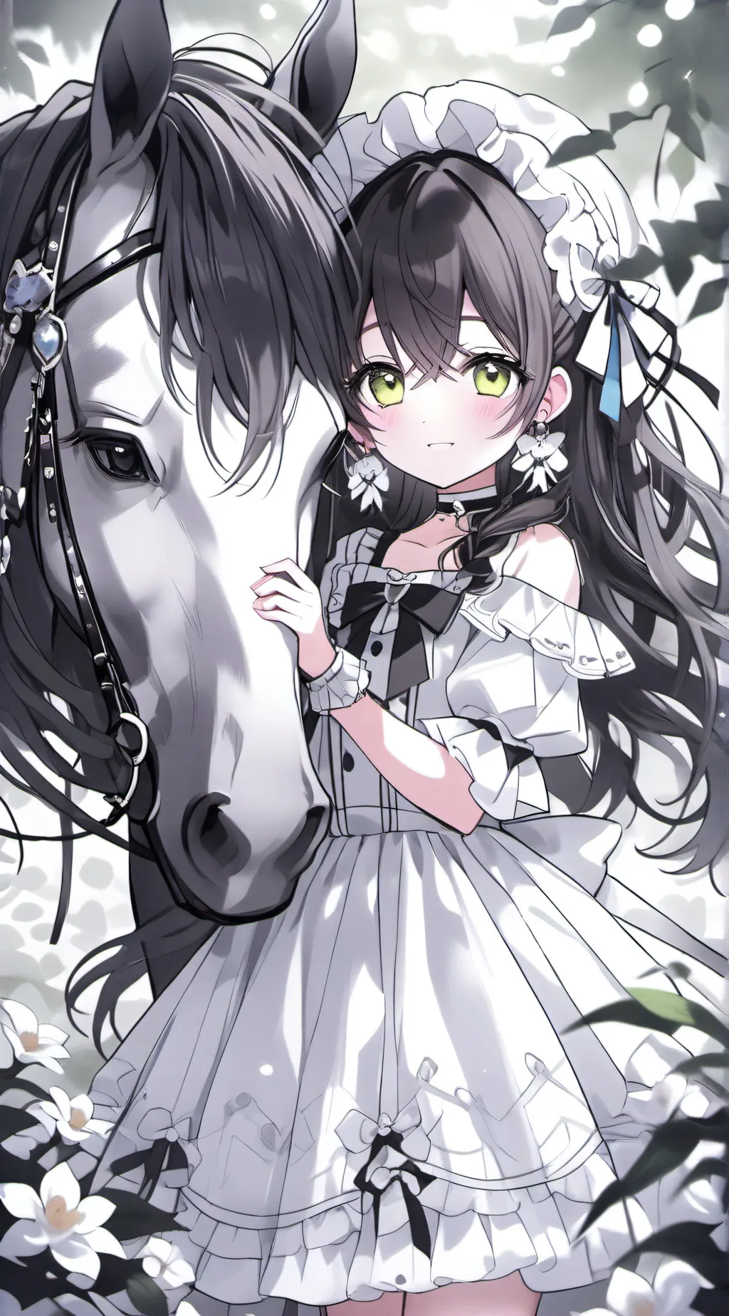 ai character: Wild horse background