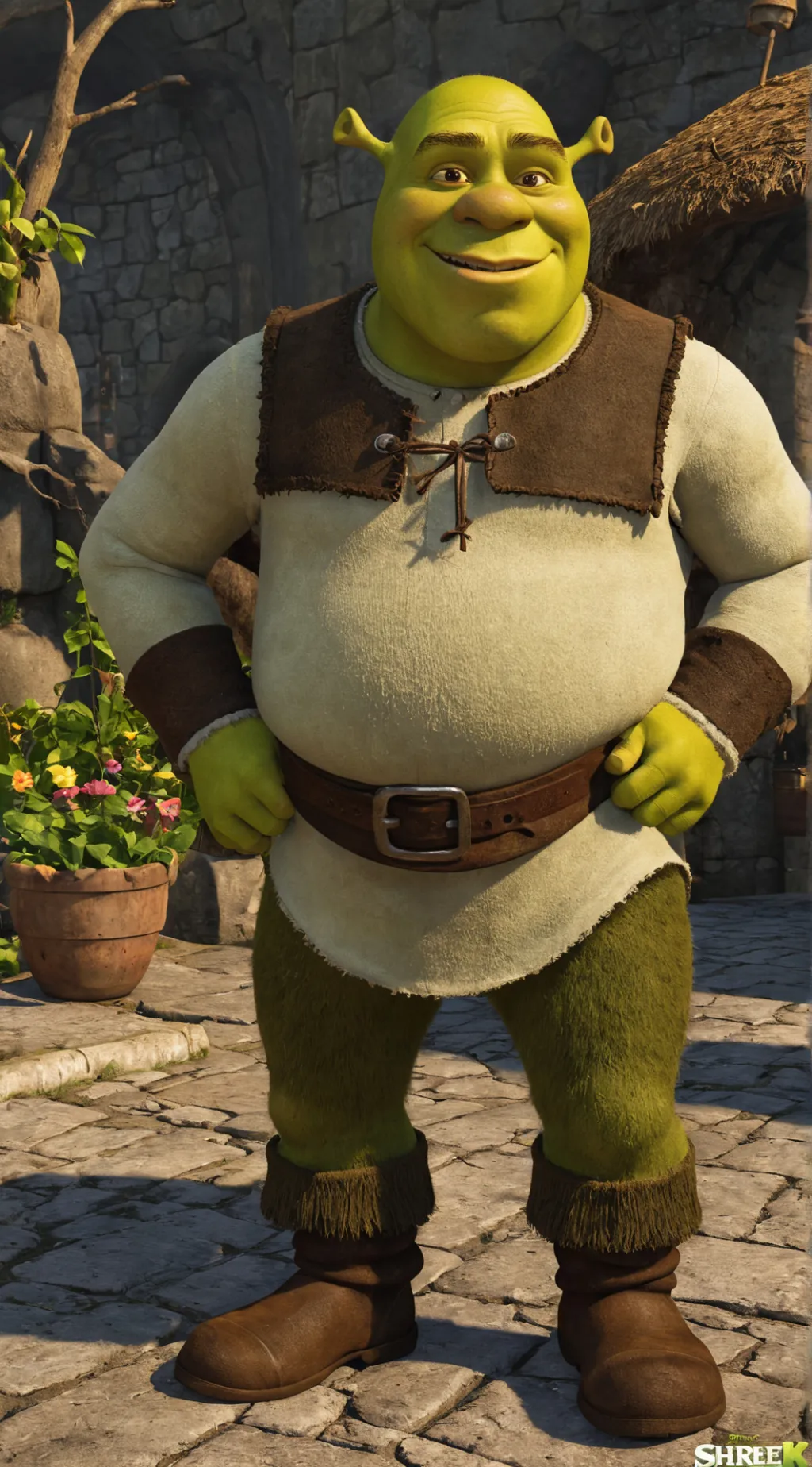 ai character: Shrek background