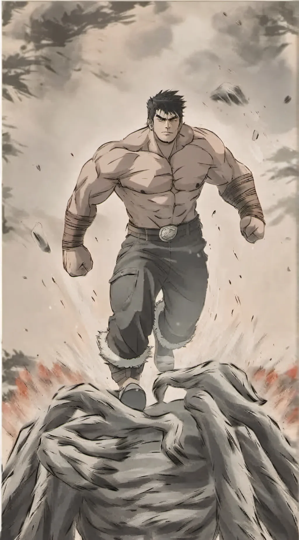 ai character: beuwulf  background