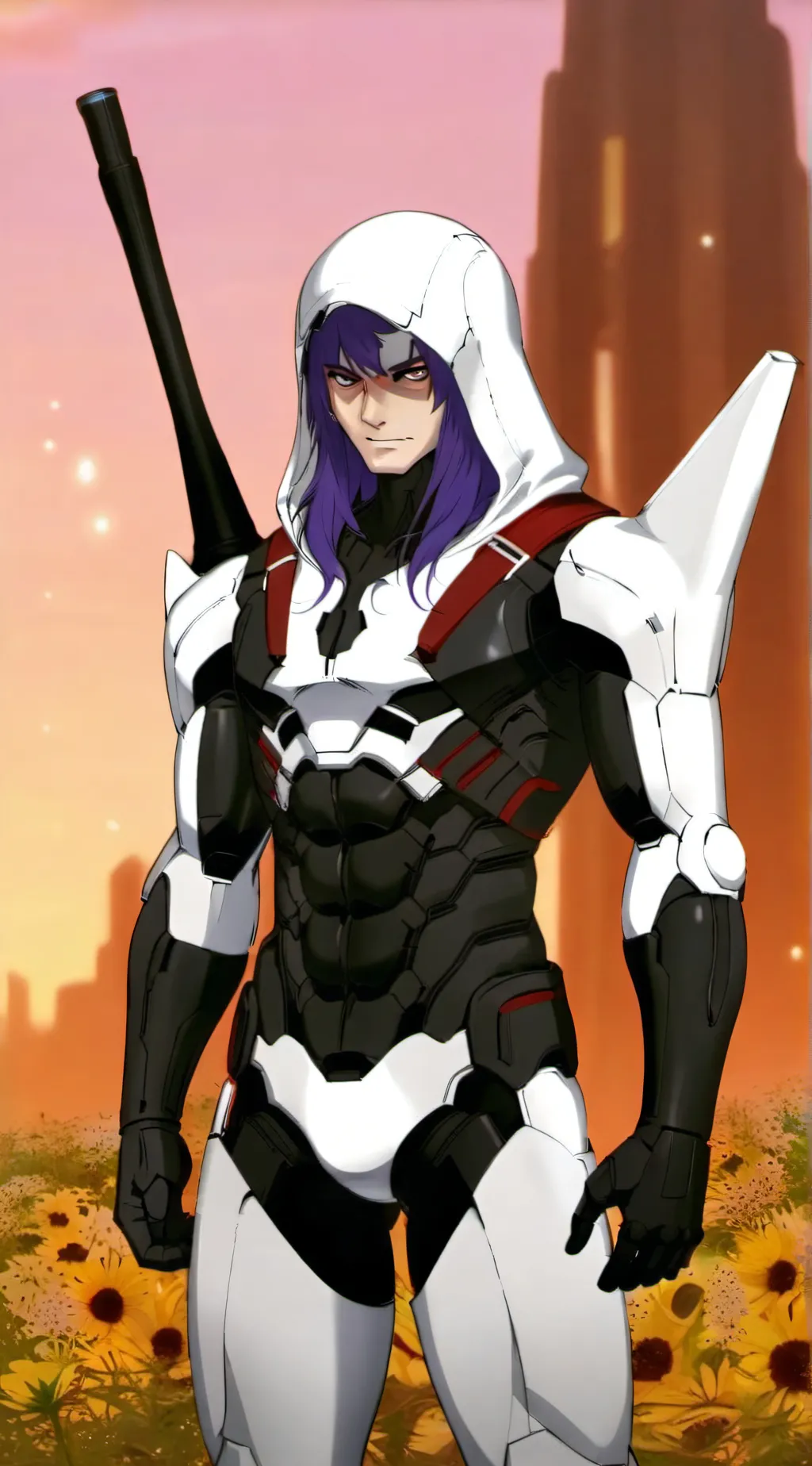 ai character: omega, spider ￼ background