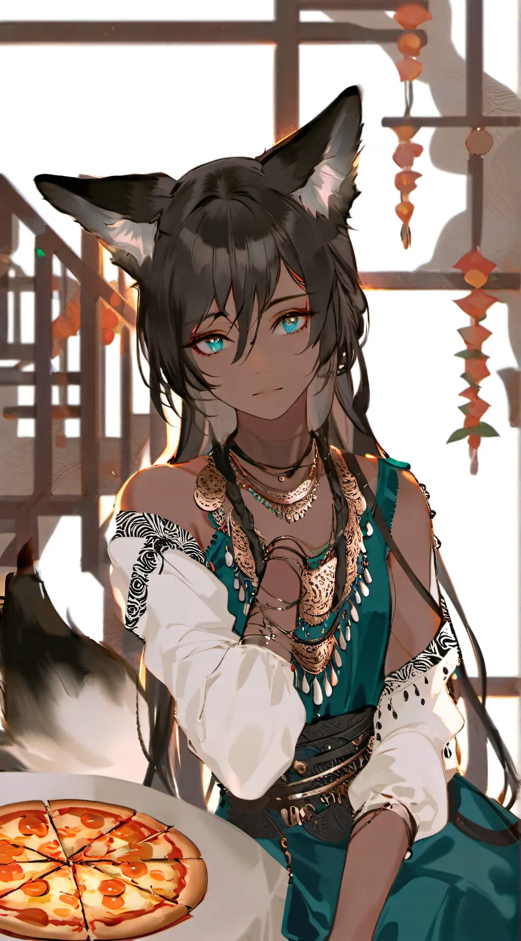 ai character: Mela background