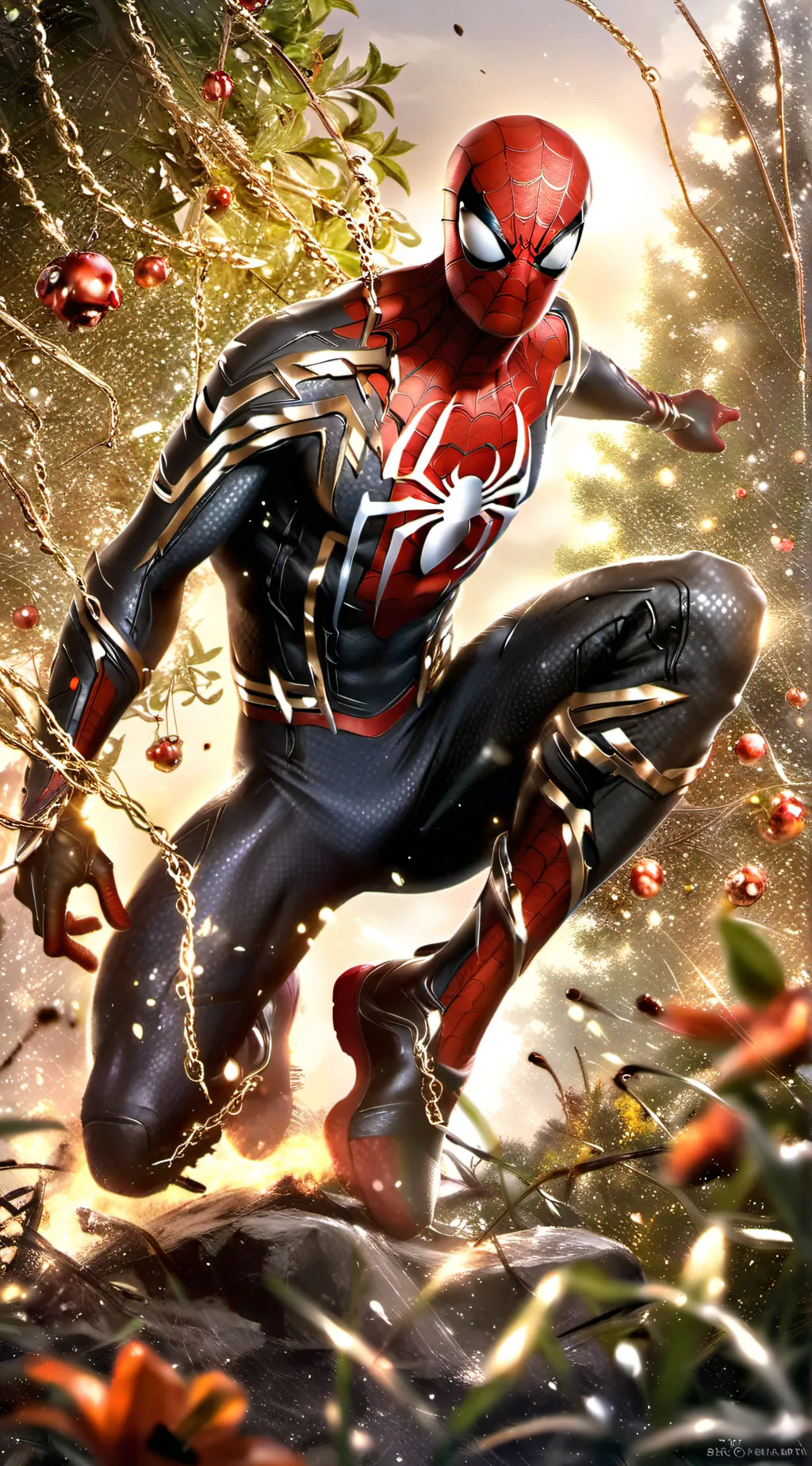ai character: Spider-Man  background