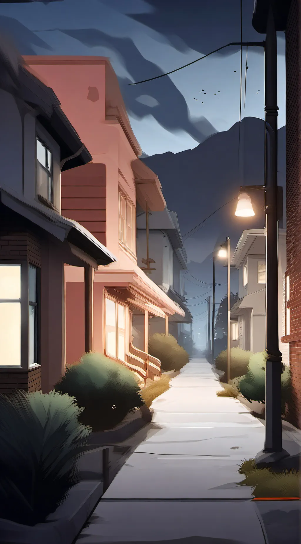 ai character: the after night background