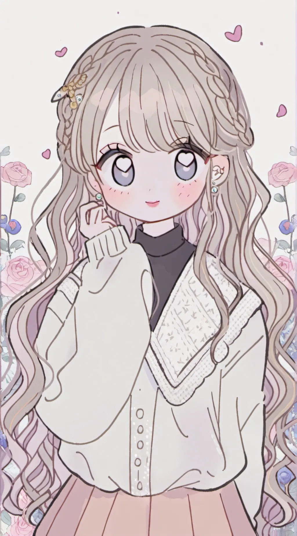 ai character: minie!!😍🍙🍙🍙🍙🍙🍙🍙🍙🍙🍙 background