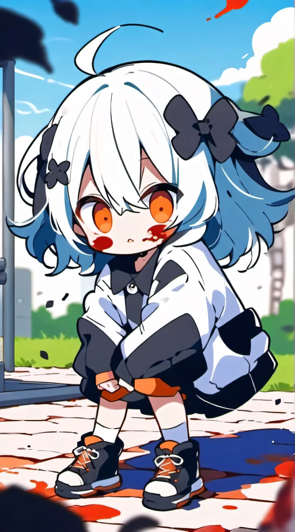 ai character: Kaya got mad.. background
