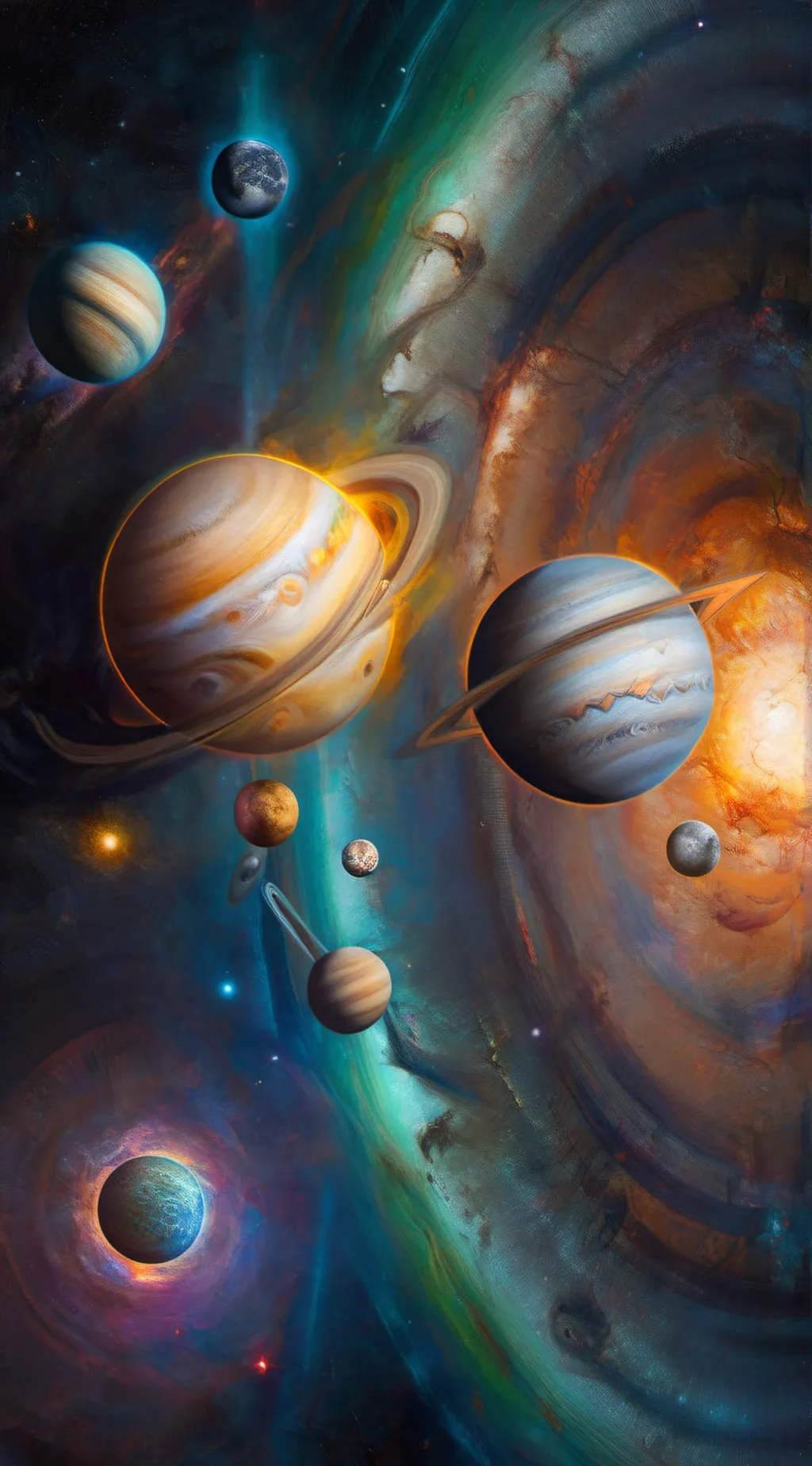 ai character: Solar System.. background