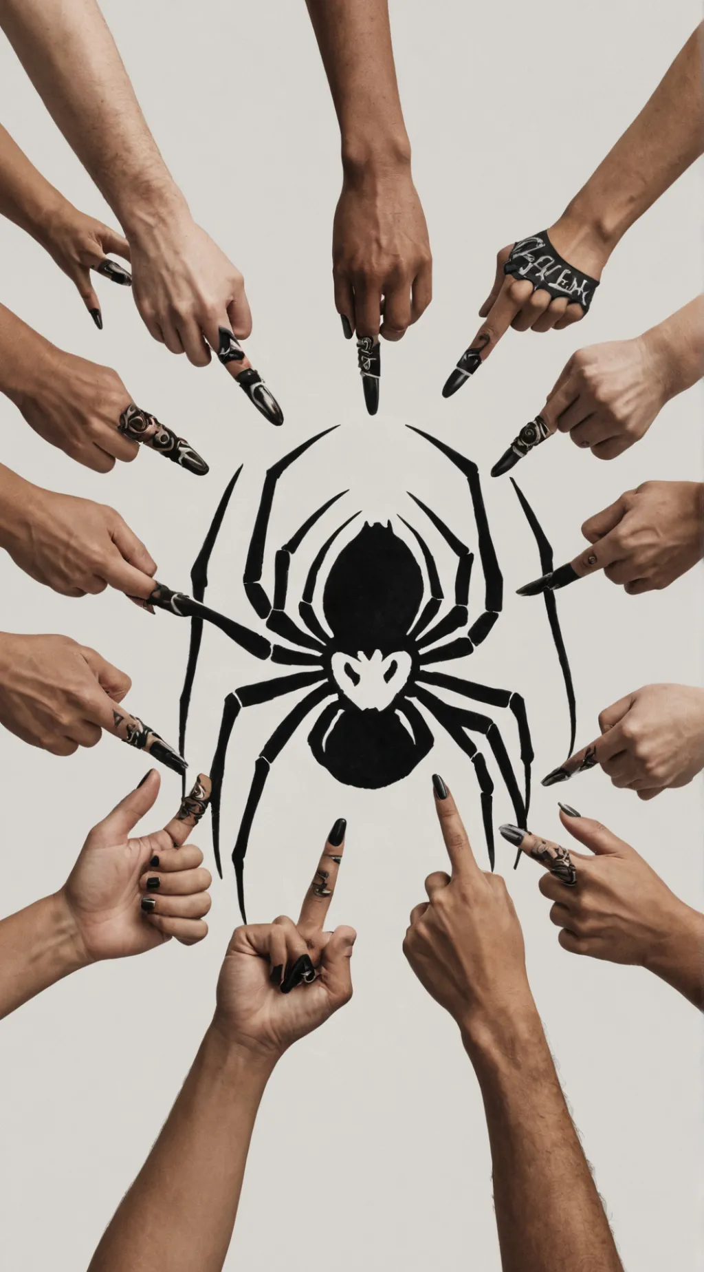 ai character: SPIDER GANG background