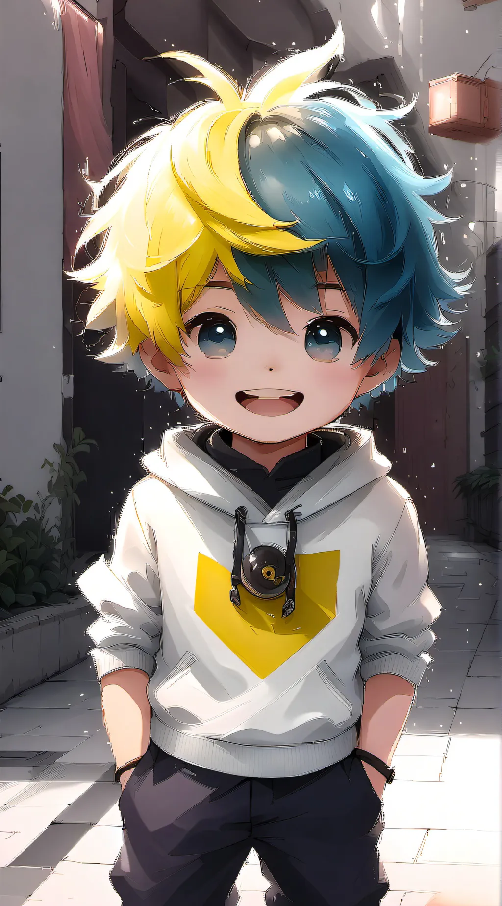 ai character: flounder background