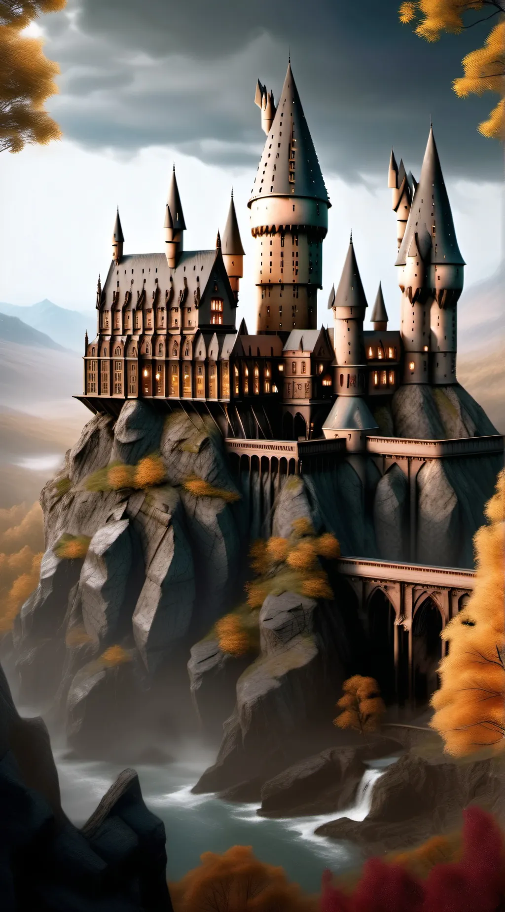 ai character: Hogwarts kitty background