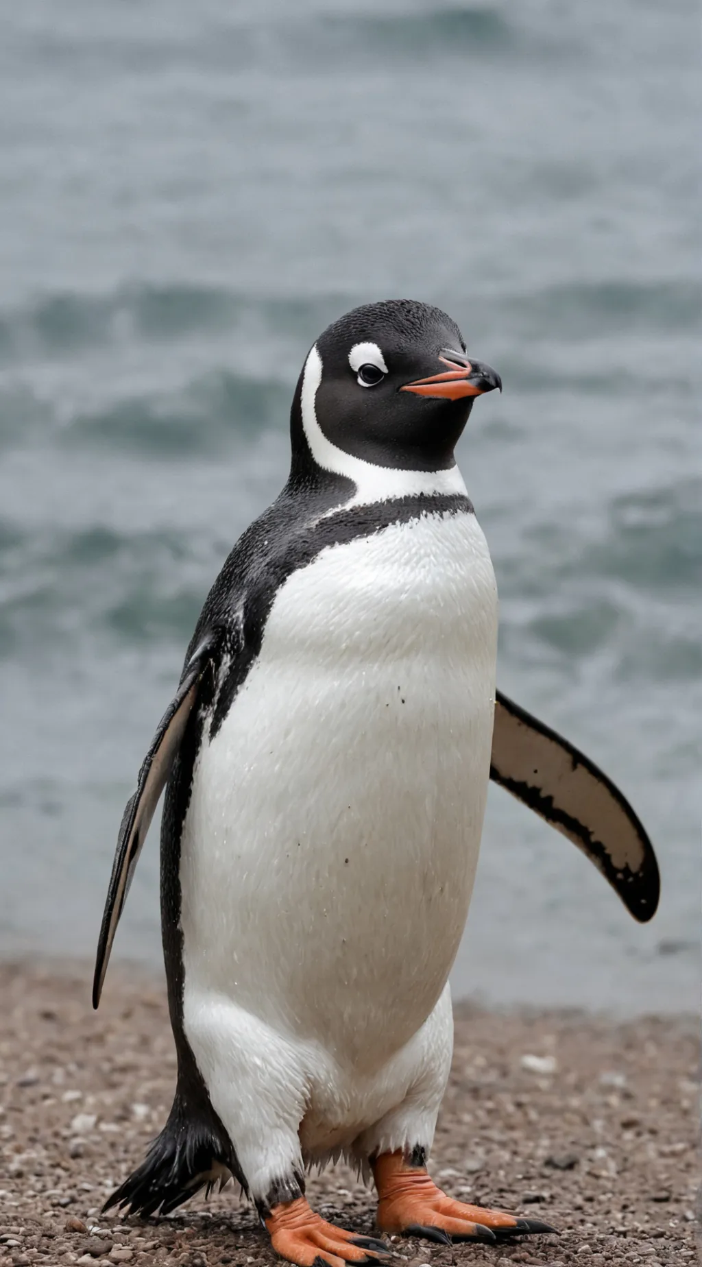 ai character: penguin background
