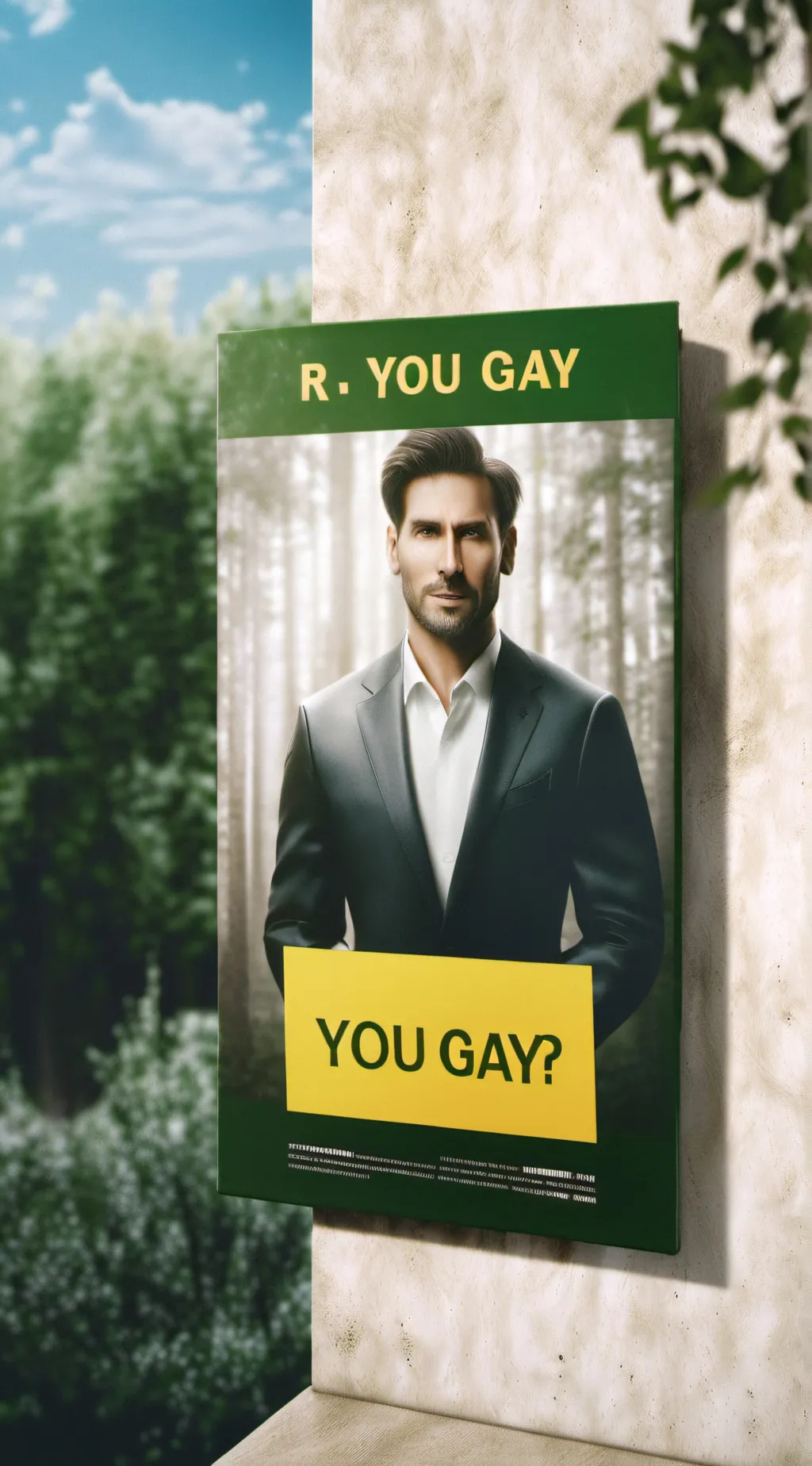 ai character: Gay test background