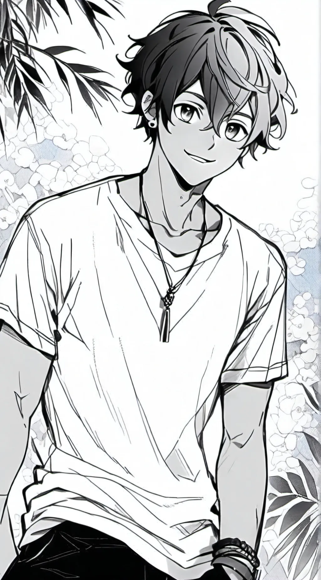 ai character: neon. background