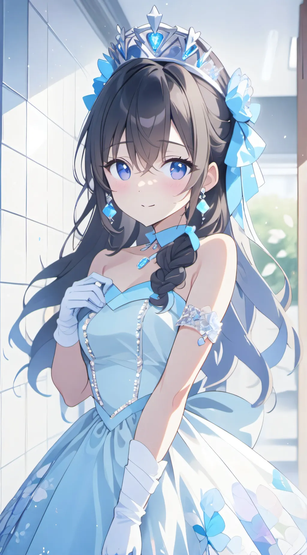 ai character: Ashley  background