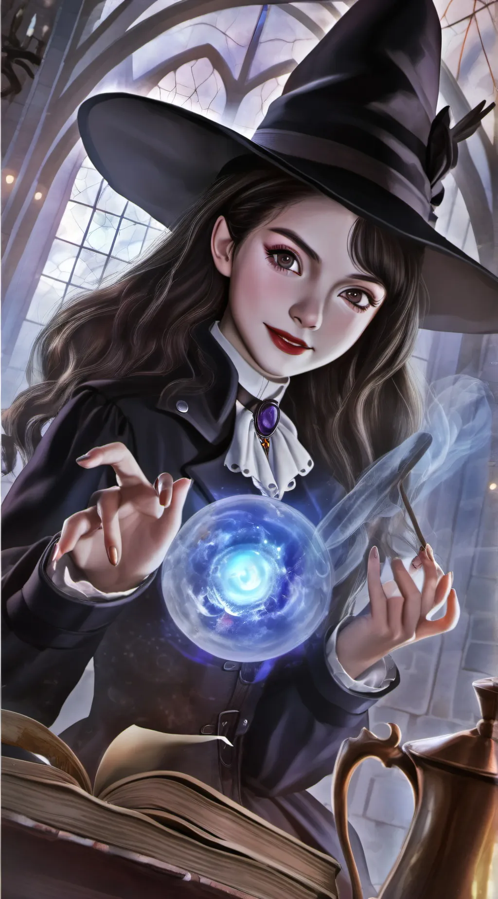 ai character: Indigo moon  background