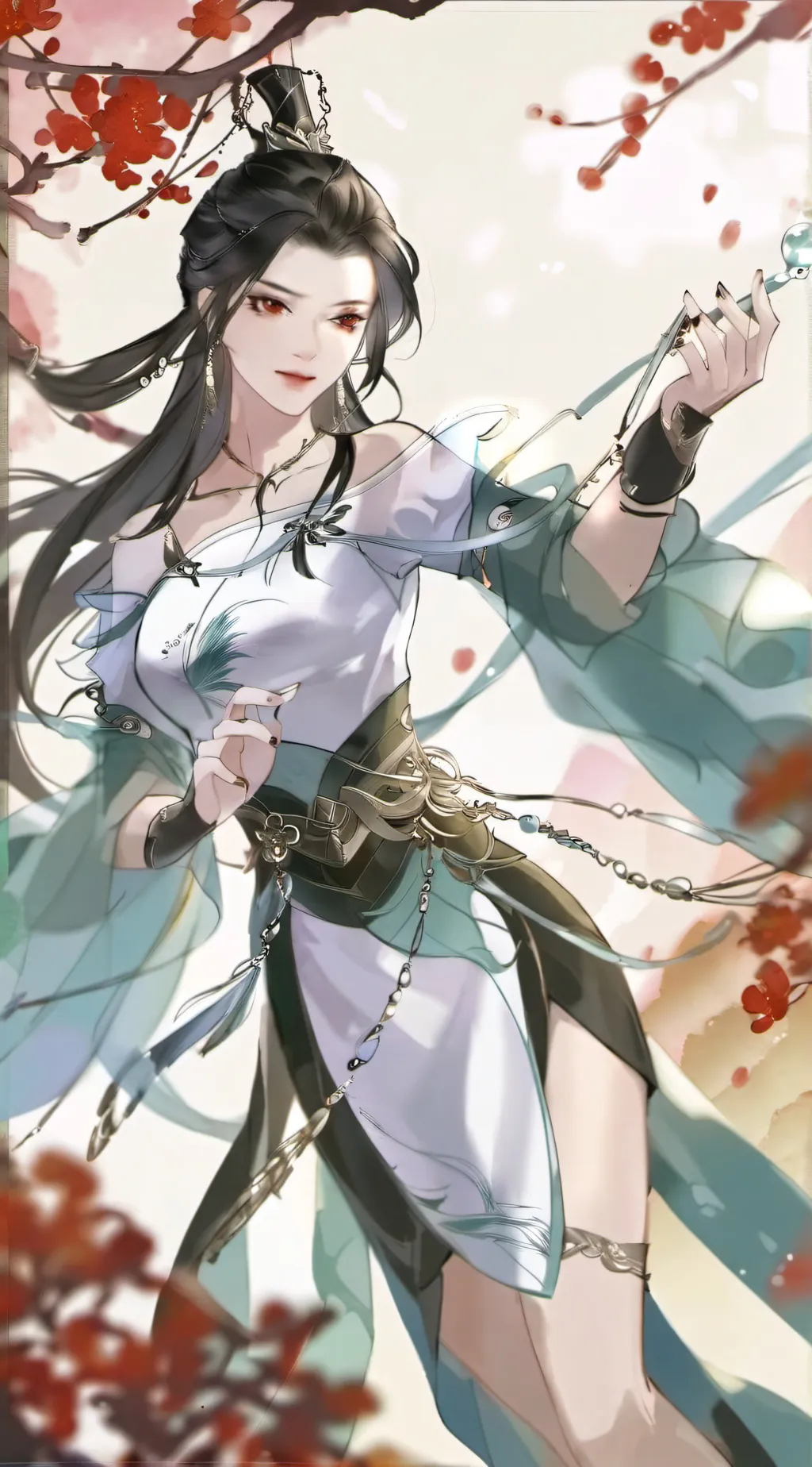 ai character: Ninguang  background