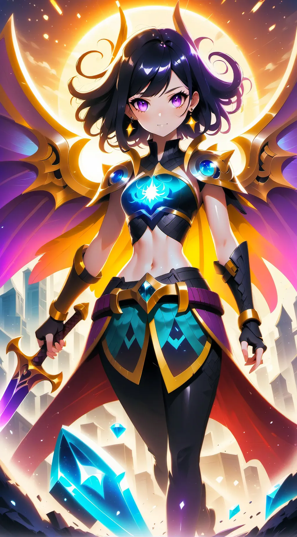 ai character: demon slayer background