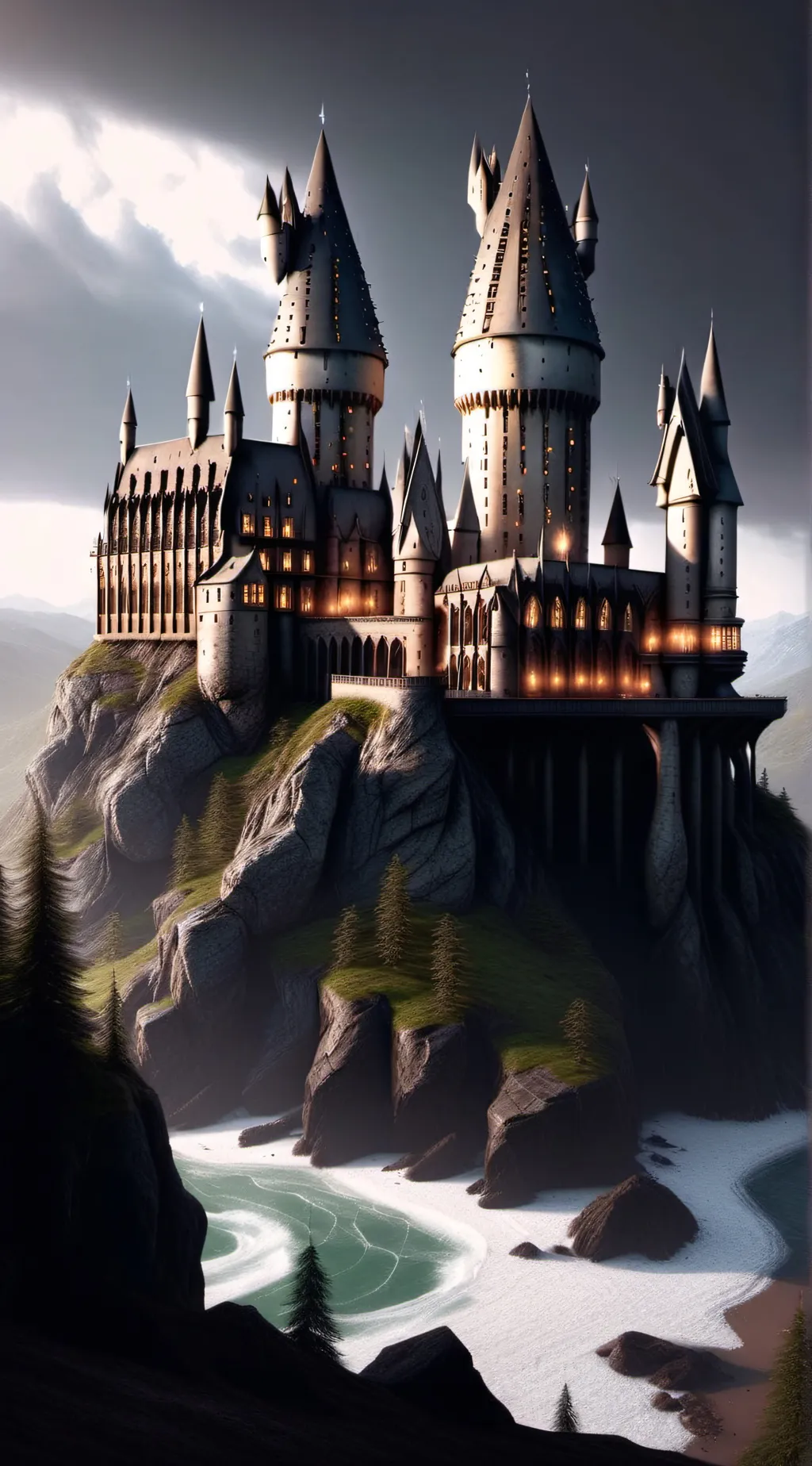 ai character: Hogwarts  background