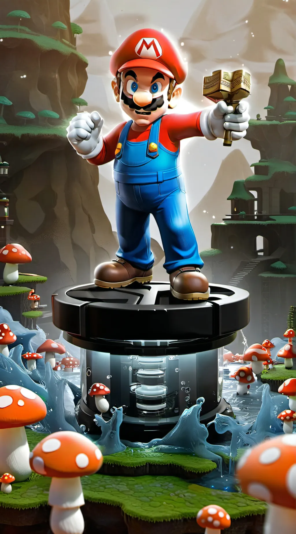 ai character: battle of mario  background