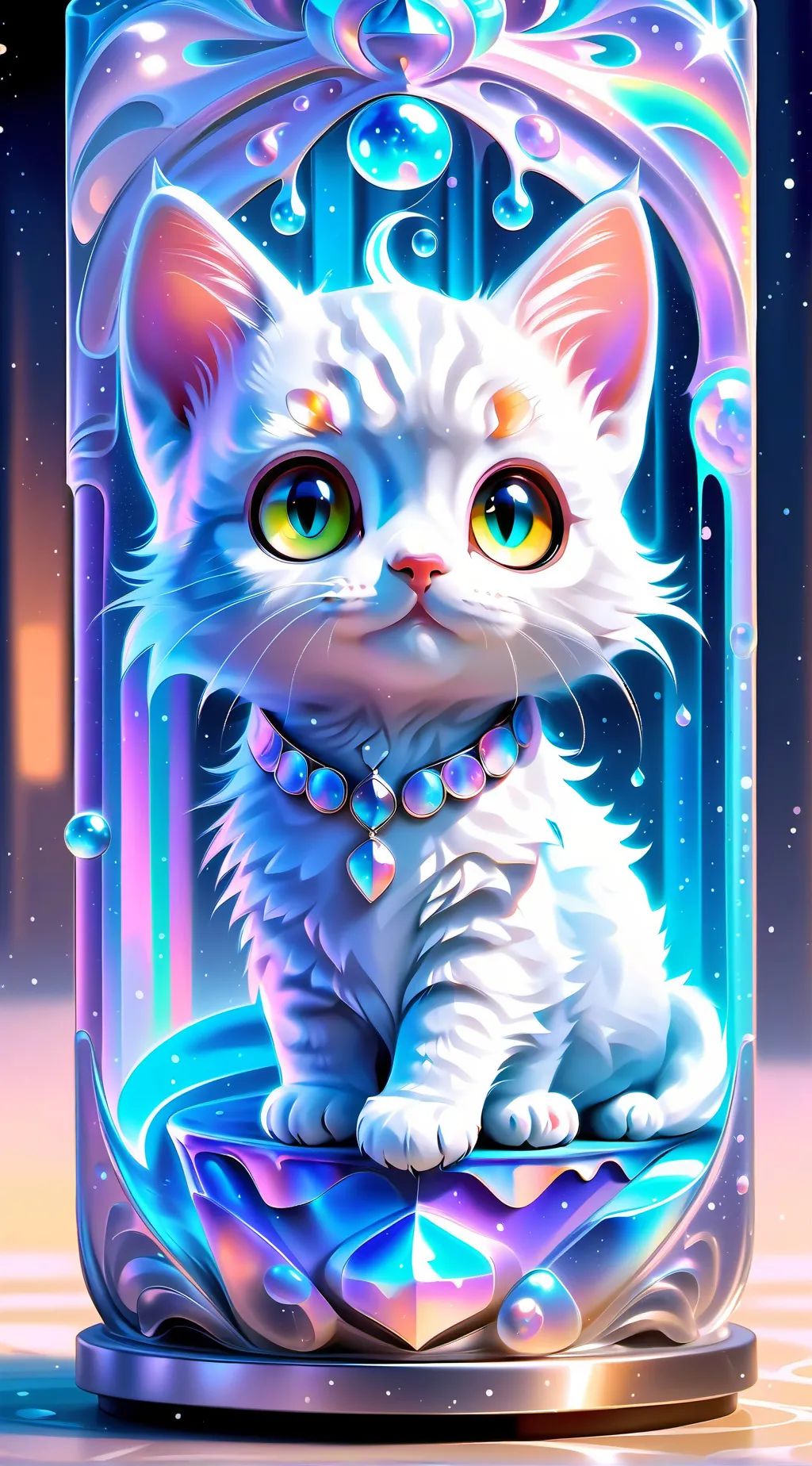 ai character: 😻♥🐾🐈"Kitty?"🐈🐾♥️😻 background