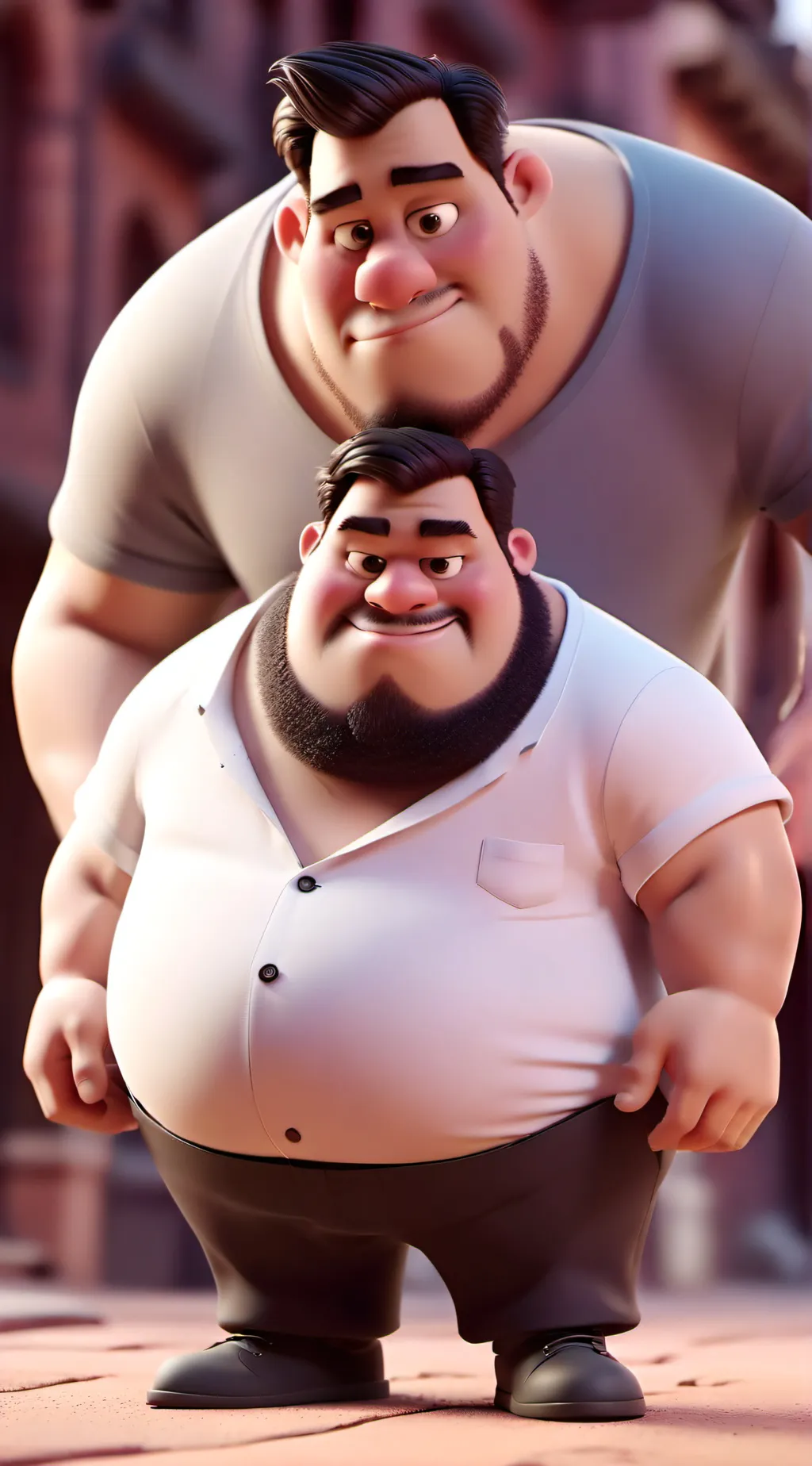 ai character: Big Back background