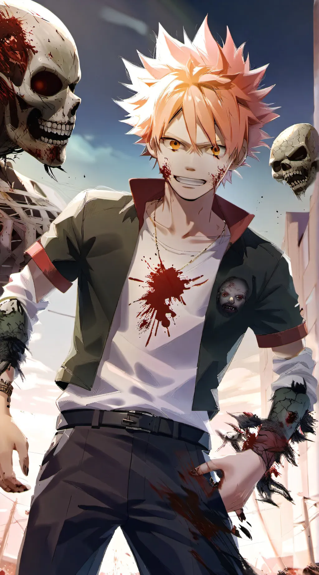 ai character: Katsuki Bakugo background