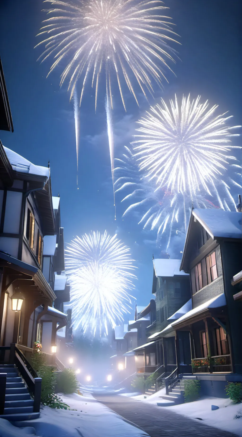 ai character: Finn the fire work background