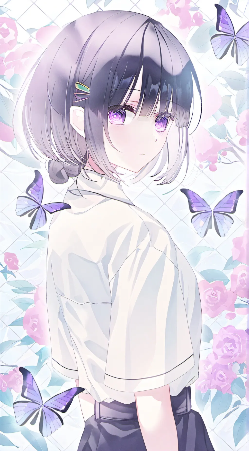 ai character: shinobu Kocho  background