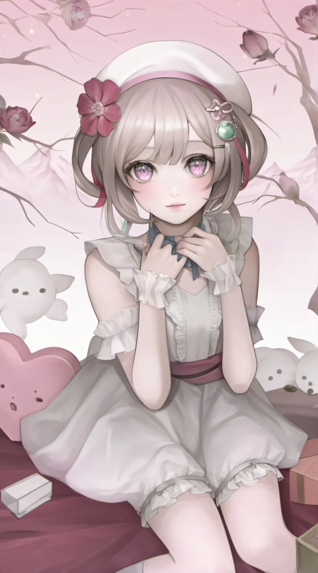 ai character: Rose background